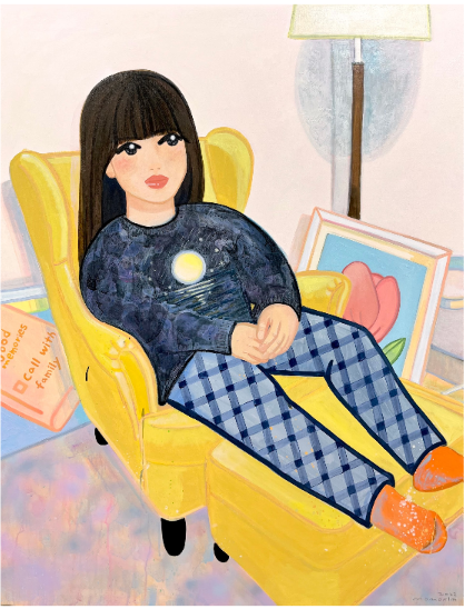 Momo Kim "On the Yellow sofa"