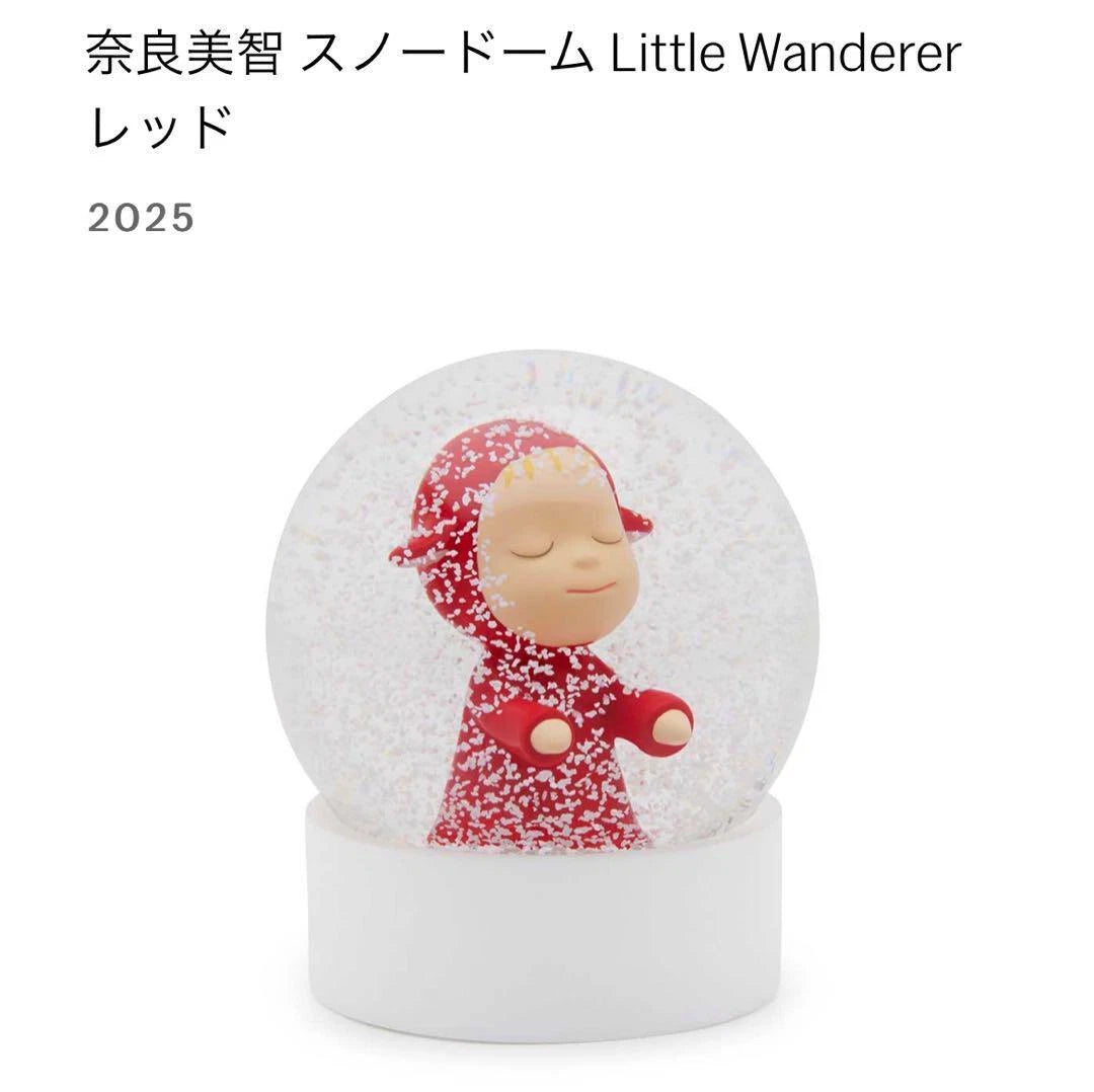 奈良美智 水晶球 (紅)Yoshitomo Nara Snow Globe 2025 Little Wanderer MOMA美術館絕版紀念品