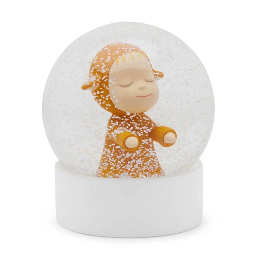 奈良美智 水晶球 （橘）Yoshitomo Nara Snow Globe 2025 Little Wanderer MOMA美術館絕版紀念品